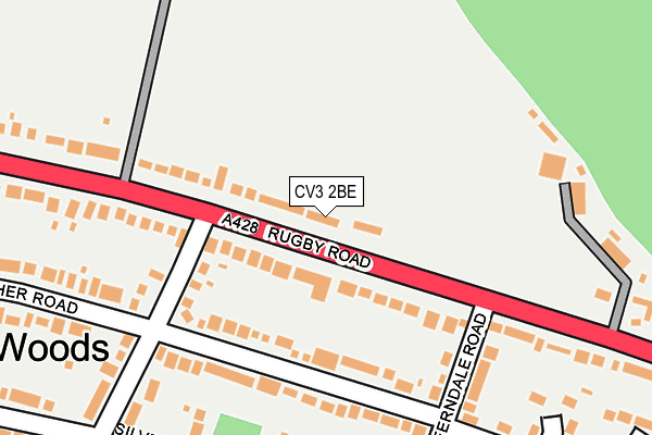 CV3 2BE map - OS OpenMap – Local (Ordnance Survey)