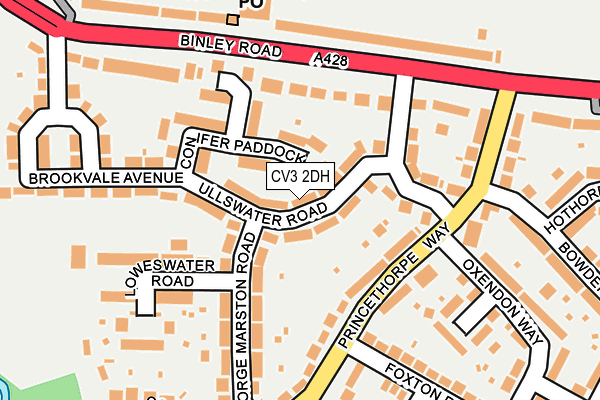 CV3 2DH map - OS OpenMap – Local (Ordnance Survey)