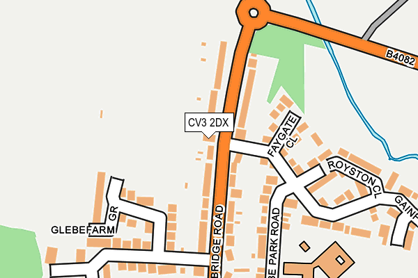 CV3 2DX map - OS OpenMap – Local (Ordnance Survey)