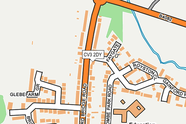 CV3 2DY map - OS OpenMap – Local (Ordnance Survey)
