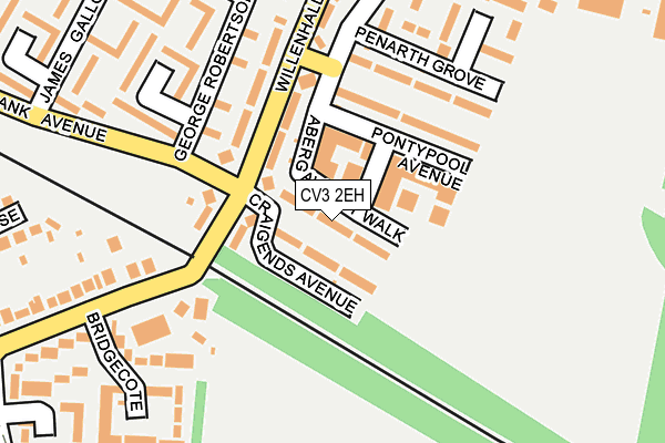 CV3 2EH map - OS OpenMap – Local (Ordnance Survey)