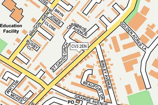 CV3 2EN map - OS OpenMap – Local (Ordnance Survey)