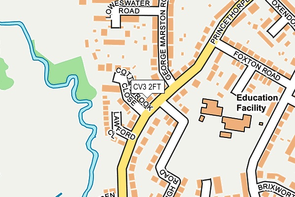 CV3 2FT map - OS OpenMap – Local (Ordnance Survey)