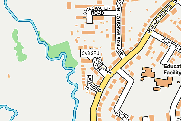 CV3 2FU map - OS OpenMap – Local (Ordnance Survey)