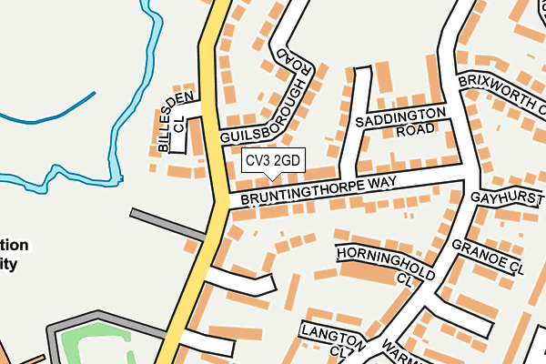 CV3 2GD map - OS OpenMap – Local (Ordnance Survey)