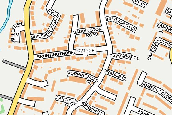CV3 2GE map - OS OpenMap – Local (Ordnance Survey)