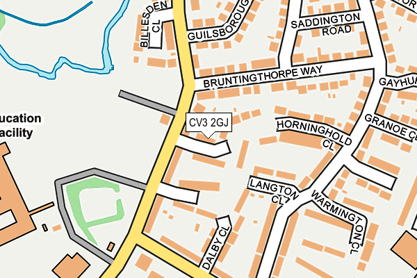 CV3 2GJ map - OS OpenMap – Local (Ordnance Survey)