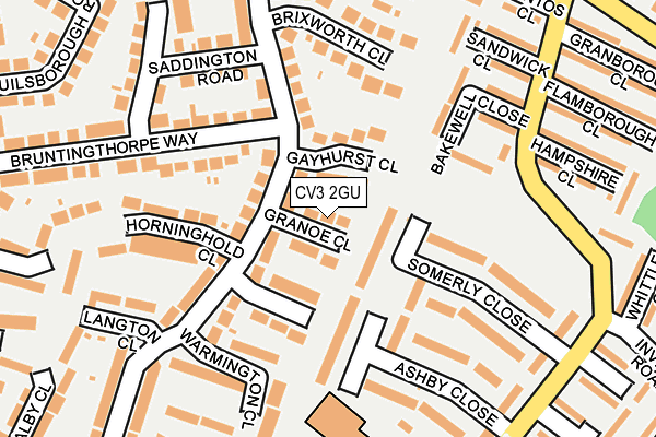 CV3 2GU map - OS OpenMap – Local (Ordnance Survey)
