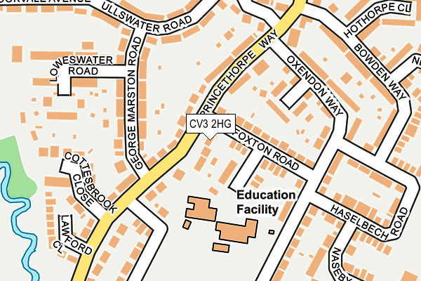 CV3 2HG map - OS OpenMap – Local (Ordnance Survey)