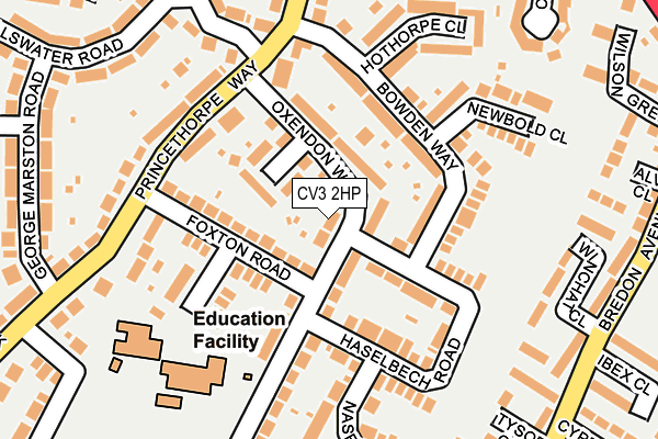 CV3 2HP map - OS OpenMap – Local (Ordnance Survey)