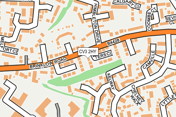 CV3 2HY map - OS OpenMap – Local (Ordnance Survey)