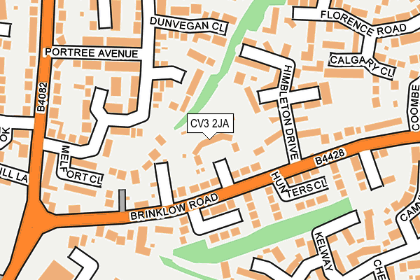 CV3 2JA map - OS OpenMap – Local (Ordnance Survey)