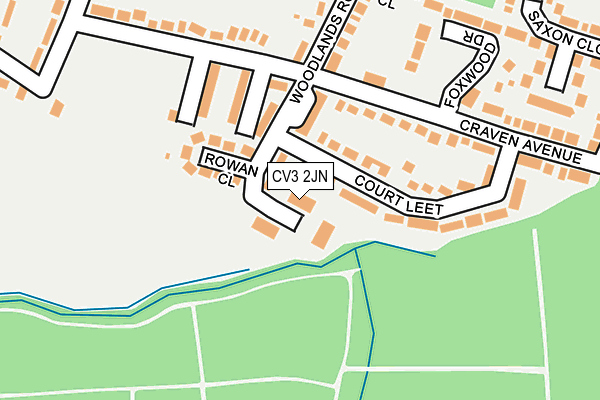 CV3 2JN map - OS OpenMap – Local (Ordnance Survey)