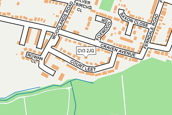 CV3 2JQ map - OS OpenMap – Local (Ordnance Survey)