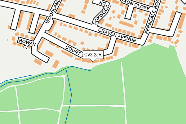 CV3 2JR map - OS OpenMap – Local (Ordnance Survey)