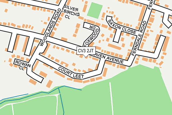 CV3 2JT map - OS OpenMap – Local (Ordnance Survey)