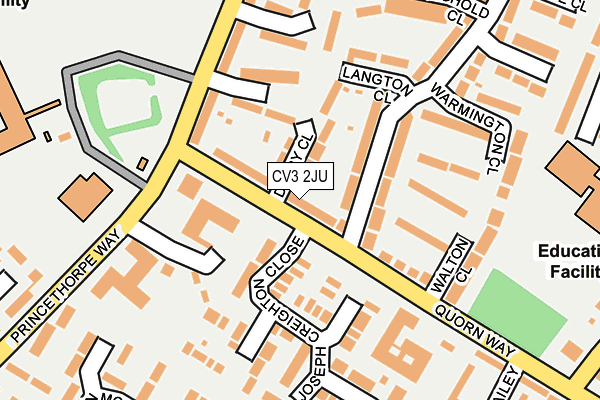 CV3 2JU map - OS OpenMap – Local (Ordnance Survey)