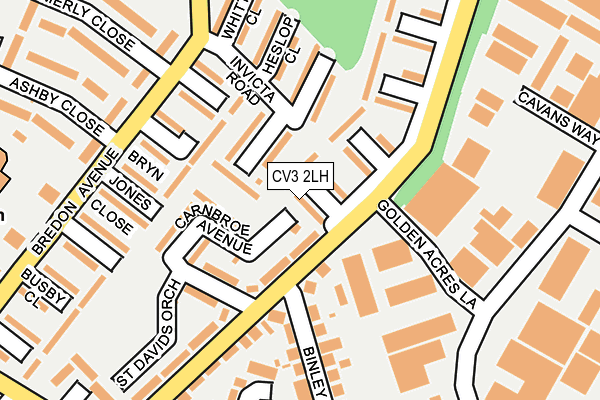 CV3 2LH map - OS OpenMap – Local (Ordnance Survey)