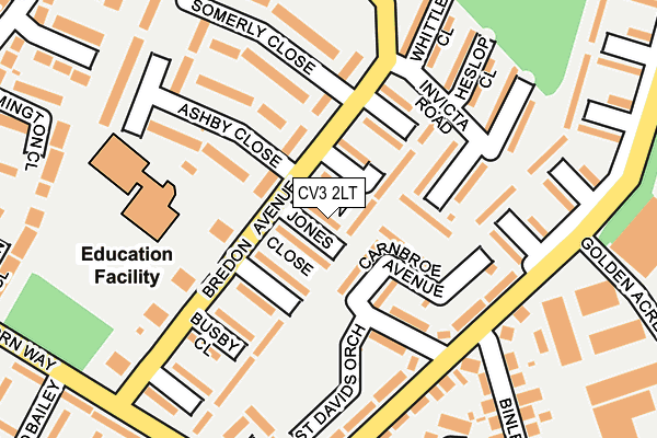 CV3 2LT map - OS OpenMap – Local (Ordnance Survey)