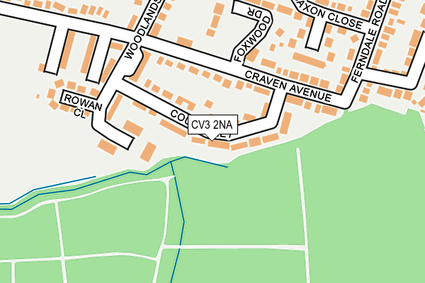 CV3 2NA map - OS OpenMap – Local (Ordnance Survey)