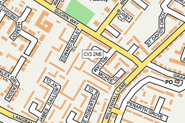 CV3 2NB map - OS OpenMap – Local (Ordnance Survey)
