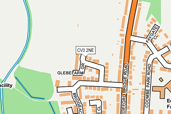 CV3 2NE map - OS OpenMap – Local (Ordnance Survey)