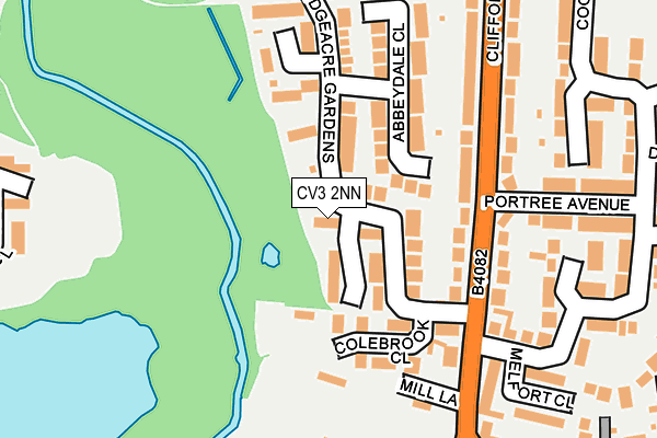 CV3 2NN map - OS OpenMap – Local (Ordnance Survey)
