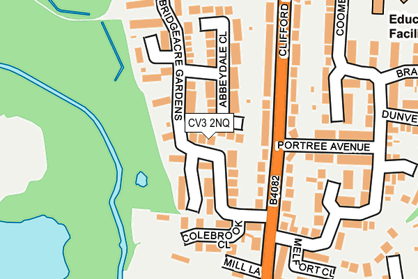 CV3 2NQ map - OS OpenMap – Local (Ordnance Survey)