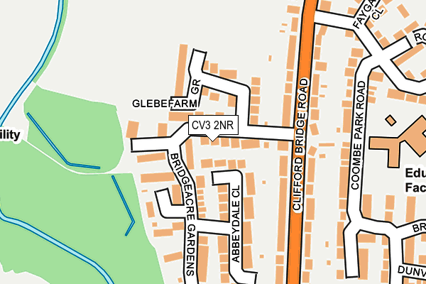 CV3 2NR map - OS OpenMap – Local (Ordnance Survey)