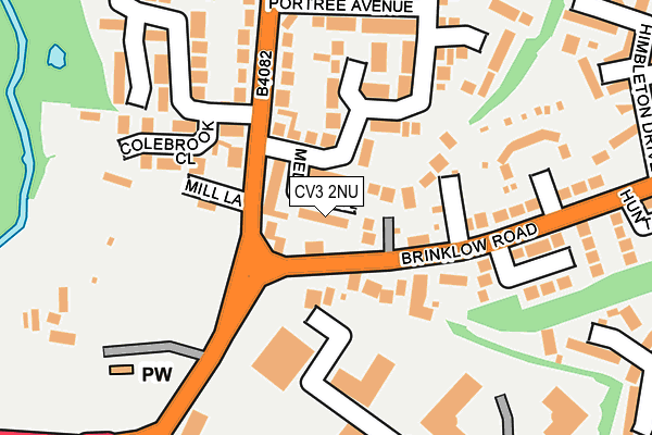 CV3 2NU map - OS OpenMap – Local (Ordnance Survey)
