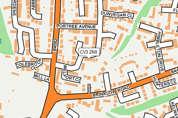 CV3 2NX map - OS OpenMap – Local (Ordnance Survey)