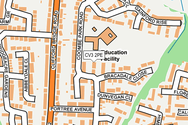 CV3 2PE map - OS OpenMap – Local (Ordnance Survey)