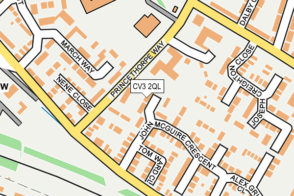 CV3 2QL map - OS OpenMap – Local (Ordnance Survey)