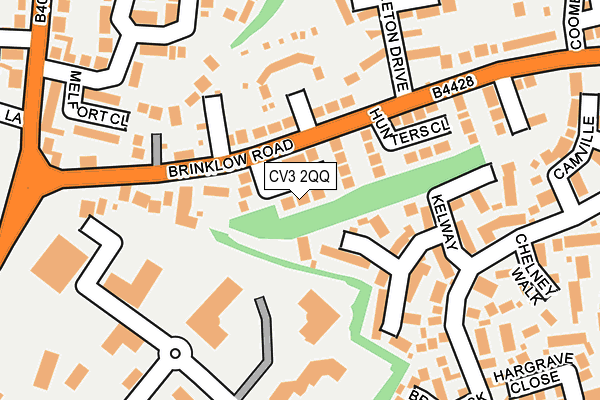 CV3 2QQ map - OS OpenMap – Local (Ordnance Survey)