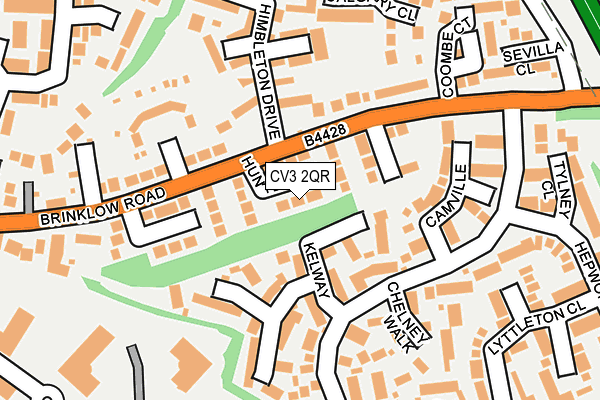 CV3 2QR map - OS OpenMap – Local (Ordnance Survey)