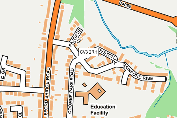 CV3 2RH map - OS OpenMap – Local (Ordnance Survey)