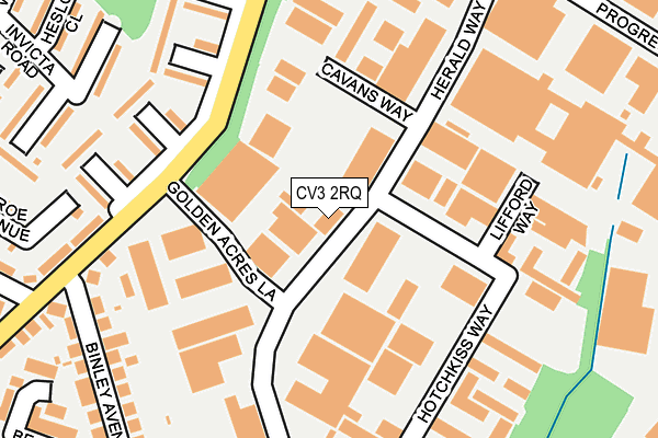 CV3 2RQ map - OS OpenMap – Local (Ordnance Survey)