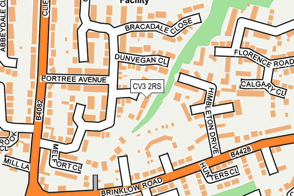 CV3 2RS map - OS OpenMap – Local (Ordnance Survey)