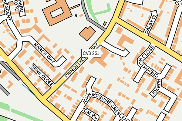 CV3 2SJ map - OS OpenMap – Local (Ordnance Survey)