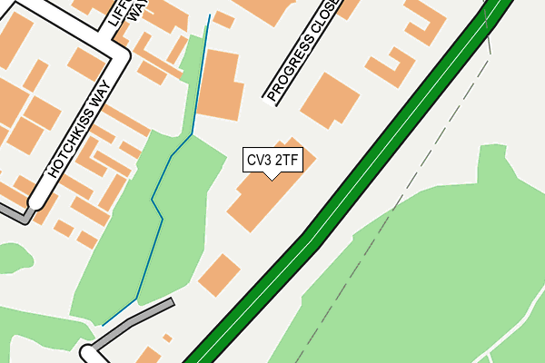 CV3 2TF map - OS OpenMap – Local (Ordnance Survey)