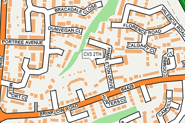 CV3 2TH map - OS OpenMap – Local (Ordnance Survey)