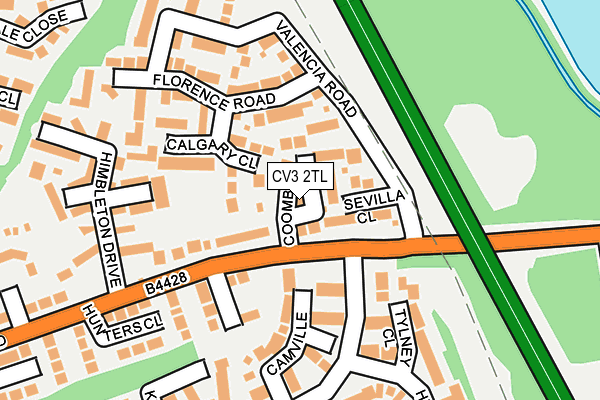 CV3 2TL map - OS OpenMap – Local (Ordnance Survey)