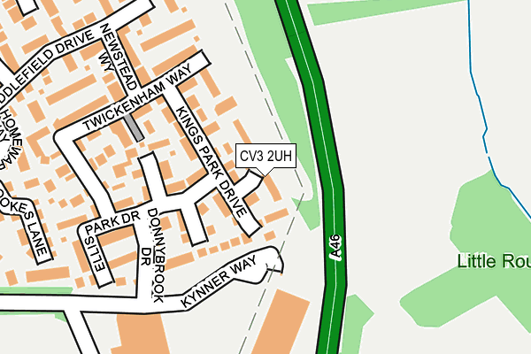 CV3 2UH map - OS OpenMap – Local (Ordnance Survey)