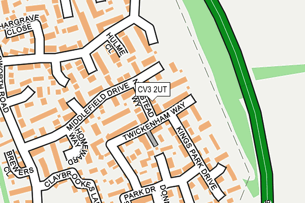 CV3 2UT map - OS OpenMap – Local (Ordnance Survey)