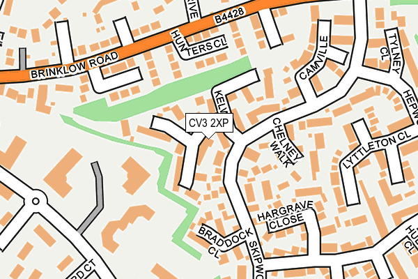 CV3 2XP map - OS OpenMap – Local (Ordnance Survey)