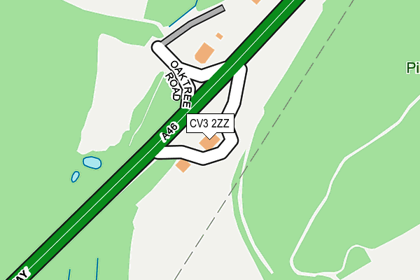 CV3 2ZZ map - OS OpenMap – Local (Ordnance Survey)