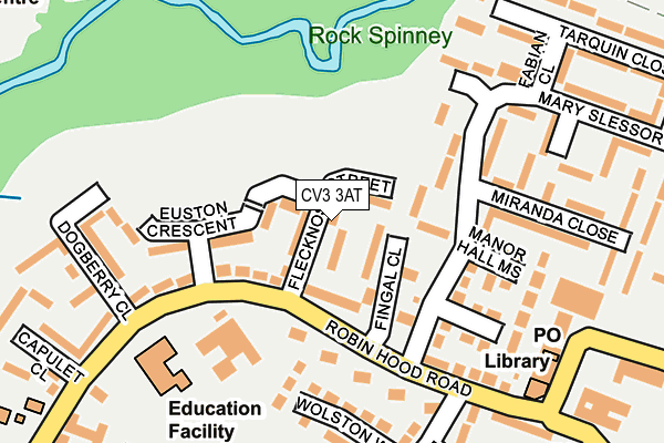 CV3 3AT map - OS OpenMap – Local (Ordnance Survey)