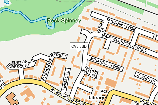 CV3 3BD map - OS OpenMap – Local (Ordnance Survey)