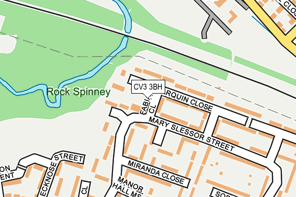 CV3 3BH map - OS OpenMap – Local (Ordnance Survey)