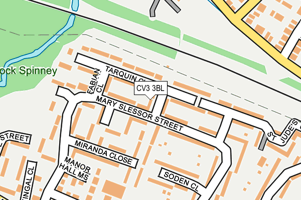 CV3 3BL map - OS OpenMap – Local (Ordnance Survey)
